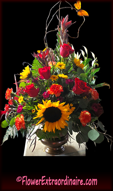elegant fall and Thanksgiving floral arrangements delivered